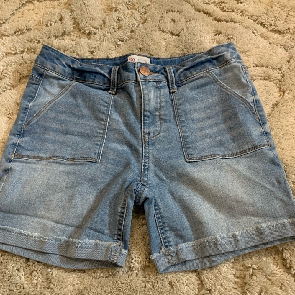 Girls SO denim shorts
